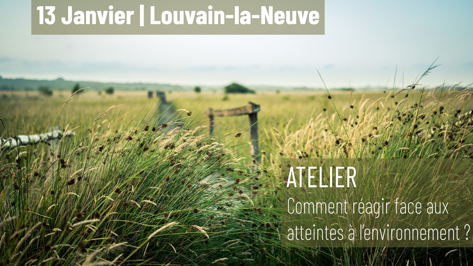 You are currently viewing Louvain-la-Neuve – Atelier – Comment réagir face aux atteintes à l’environnement ?